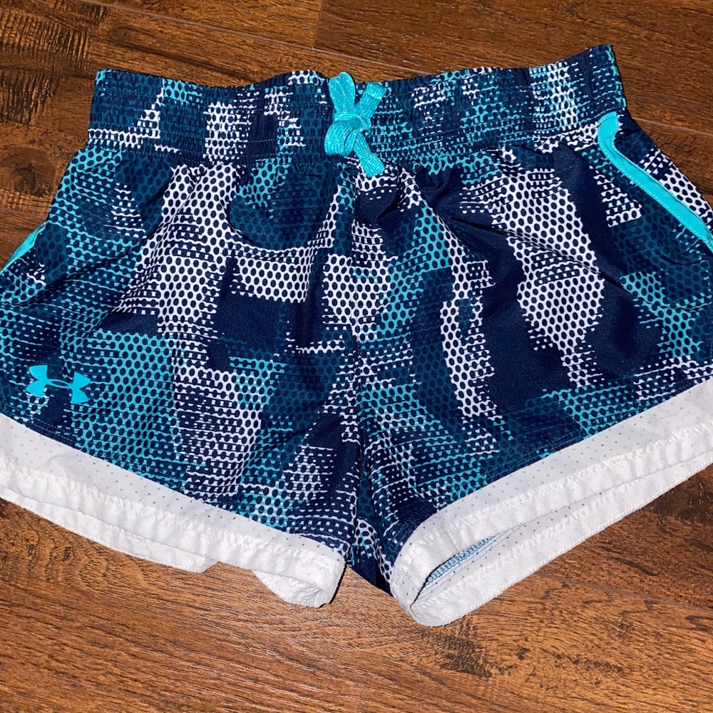 Multi colored athletic shorts